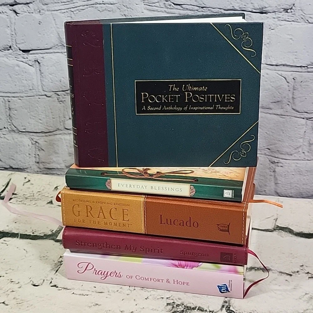 Christian Books Womens Devotional Inspirational Lot Of 5 Pocket Positives Grace‎